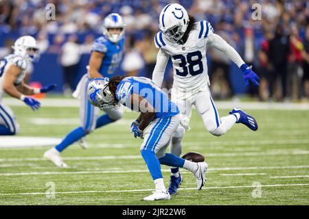 Detroit Lions' Jameson Williams (9) and Amon-Ra St. Brown before an NFL  football game against the Minnesota Vikings Sunday, Dec. 11, 2022, in  Detroit. (AP Photo/Paul Sancya Stock Photo - Alamy