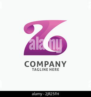 Letter Z unique logo design Stock Vector
