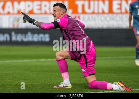 Waalwijk - RKC Waalwijk keeper Etienne Vaessen during the match between RKC Waalwijk v Feyenoord at Mandemakers Stadion on 21 August 2022 in Waalwijk, Netherlands. (Box to Box Pictures/Tom Bode) Stock Photo