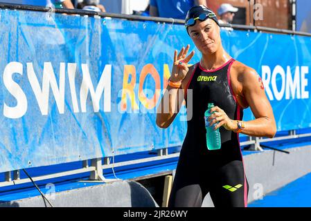 Roma, Italy. 21st Aug, 2022. GABBRIELLESCHI Giulia ITA ITALY10km Women Open Water Roma, 21/8/2022 Lido di Ostia XXVI LEN European Championships Roma 2022 Photo Andrea Masini/Deepbluemedia/Insidefoto Credit: Insidefoto di andrea staccioli/Alamy Live News Stock Photo