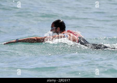 Roma, Italy. 21st Aug, 2022. ACERENZA Domenico ITA ITALY10km Men Open Water Roma, 21/8/2022 Lido di Ostia XXVI LEN European Championships Roma 2022 Photo Andrea Staccioli/Deepbluemedia/Insidefoto Credit: Insidefoto di andrea staccioli/Alamy Live News Stock Photo