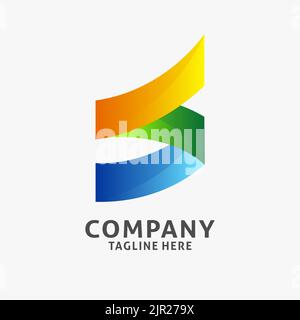 Letter S abstract logo design Stock Vector