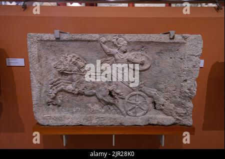 Budapest, Hungary. Artefacts and Interior of Hungarian National Museum - national museum for the history, art and archaeology Stock Photo