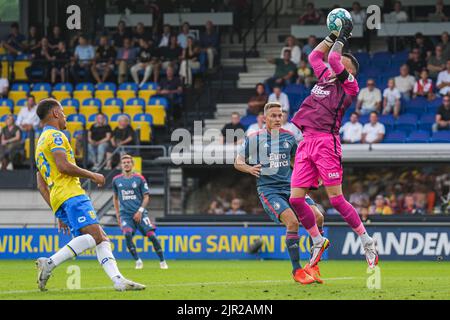 Waalwijk - RKC Waalwijk keeper Etienne Vaessen during the match between RKC Waalwijk v Feyenoord at Mandemakers Stadion on 21 August 2022 in Waalwijk, Netherlands. (Box to Box Pictures/Yannick Verhoeven) Stock Photo