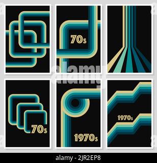 70 s Retro Seamless rainbow stripes. Vector stock illustration. Stock Vector