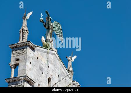 Roman Catholic basilica church of San Michele in Foro . Lucca, Italy Stock Photo