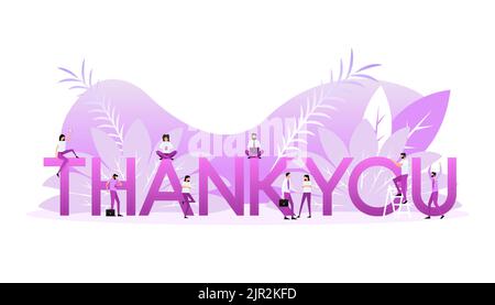 Thank you people, great design for any purposes. Vector illustration Stock Vector