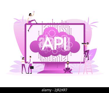 Api, great design for any purposes. Flat people icon. Flat health vector illustration. Vector web banner. Stock Vector