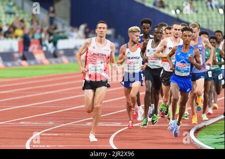 21.8.2022, Munich, Olympiastadion, European Championships Munich 2022: Athletics, Andreas Vojta (Austria) during the mens 10000m final (Photo by Sven Beyrich/Just Pictures/Sipa USA)