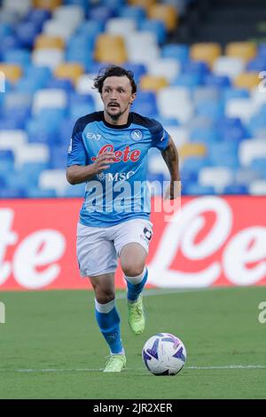 21st August 2022; Diego Armando Maradona Stadium, Naples, Campania, Italy; Serie A football, Napoli versus Monza;  Mario Rui of Napoli Stock Photo