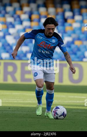 21st August 2022; Diego Armando Maradona Stadium, Naples, Campania, Italy; Serie A football, Napoli versus Monza;  Mario Rui of Napoli Stock Photo