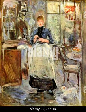 In the Dining Room. Berthe Morisot. 1886 Stock Photo