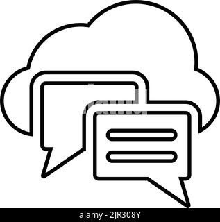 Cloud, conversion icon - Simple editable vector EPS file. Stock Vector