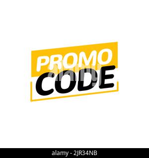 Promo code coupon price label voucher. Discount promo code digital vector promotion badge cost design background. Stock Vector
