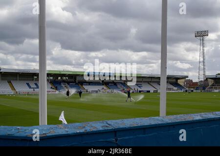 A general view of the Cyril Knowles Stand during the Sky Bet League 2 match between Hartlepool United and Bradford City at Victoria Park, Hartlepool on Saturday 20th August 2022. (Credit: Mark Fletcher | MI News) Credit: MI News & Sport /Alamy Live News Stock Photo