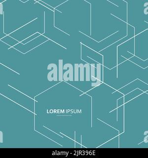 Creative Background Large Hexagons / Vector For Advertising Purposes Stock Vector