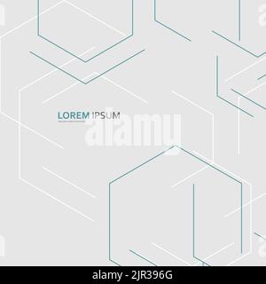 Creative Background Large Hexagons / Vector For Advertising Purposes Stock Vector
