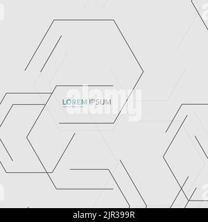 Creative Background Large Hexagons / Vector For Advertising Purposes Stock Vector