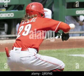 This is a 2022 photo of Ben Lively of the Cincinnati Reds baseball team  taken Friday, March 18, 2022, in Goodyear, Ariz. (AP Photo/Charlie Riedel  Stock Photo - Alamy