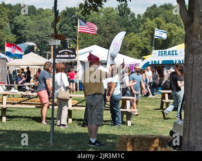 Kansas City Missouri - August 20, 2022 - Ethnic Enrichment Festival at Swope Park Stock Photo