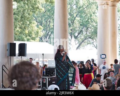 Kansas City Missouri - August 20, 2022 - Ethnic Enrichment Festival at Swope Park Stock Photo