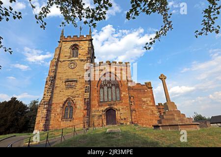 Audlem Parish Church, St James The Great, Stafford St, A529, Crewe, Cheshire, England, UK,  CW3 0AB Stock Photo