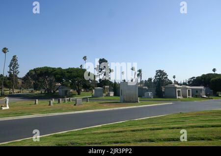 Inglewood, California, USA 19th August 2022 Inglewood Park Cemetery on August 19, 2022 in Inglewood, Los Angeles, California, USA. Photo by Barry King/Alamy Stock Photo Stock Photo