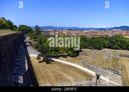 Pamplona - View from Baluarte del Redín Stock Photo