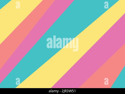 Abstract colourful pastel stripes minimal background. Vector design Stock Vector