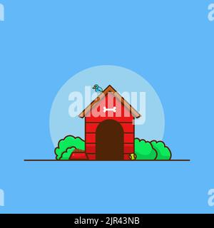 dog house vector illustration Stock Vector