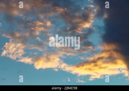 Only sky at dramatic sunset Stock Photo
