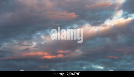 Only sky at dramatic sunset Stock Photo