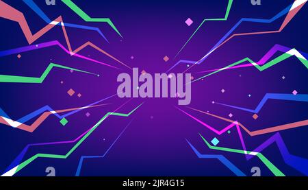 Abstract purple trendy background. Cool background design for posters. Stock Vector