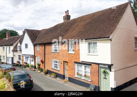 Period cottages, Churchponds, Castle Hedingham, Essex, England, United Kingdom Stock Photo