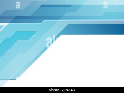 Abstract blue hi-tech minimal geometric background. Vector design Stock Vector
