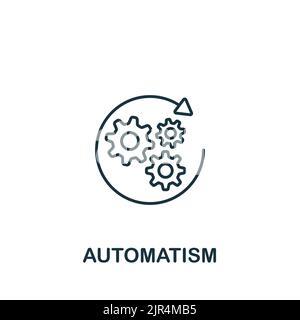 Automatism icon. Line simple icon for templates, web design and infographics Stock Vector