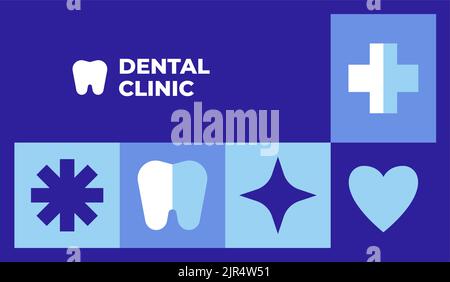 Dental clinic business card template design Vector illustration Stock ...