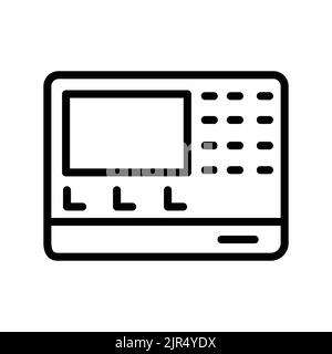 Signaling olor line icon. Pictogram for web page Stock Vector