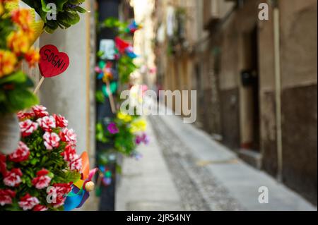 Evocative image with a heart containing the words "Dreams": A signal that tells you to follow your dreams and continue on your way ... Stock Photo