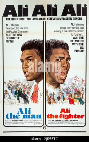 1974 'The Fighters' Movie Poster feat. Muhammad Ali. Stock Photo