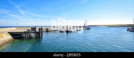 Port d'Hoedic, port Argol (Bretagne, golfe du Morbihan. Ouest France) Stock Photo