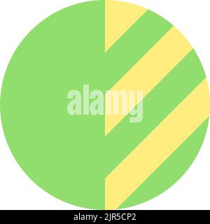 Contrast flat color ui icon Stock Vector