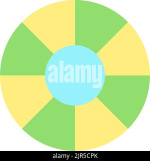 Lens filter flat color ui icon Stock Vector
