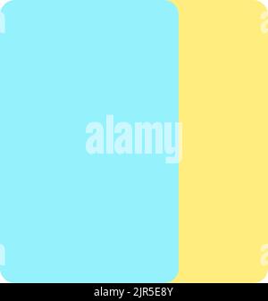 Overlay flat color ui icon Stock Vector