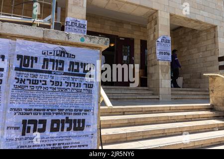 Geula Israel An Orthodox Yeshiva in Geula neighborhood in Jerusalem, Israel Stock ...