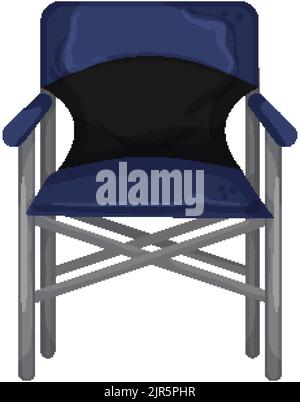 armchair folding chair cartoon vector illustration Stock Vector