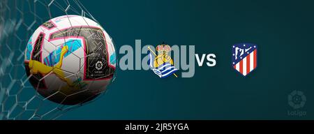 El logotipo del equipo de fútbol español Real Sociedad de San Sebastián  Fotografía de stock - Alamy