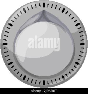 cooking kitchen timer clock cartoon vector illustration Stock Vector