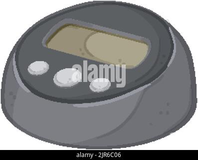 Chef alarm clock character cartoon Royalty Free Vector Image