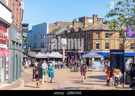 Pedestrianised High Street, Chelmsford, Essex, England, United Kingdom Stock Photo
